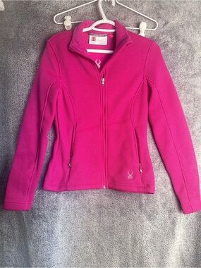 Spyder core sweater Women's fleece Jacket Bright Pink Full-Zip new without tags